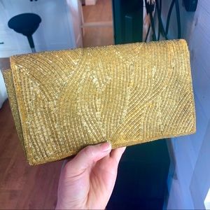 Vintage gold clutch